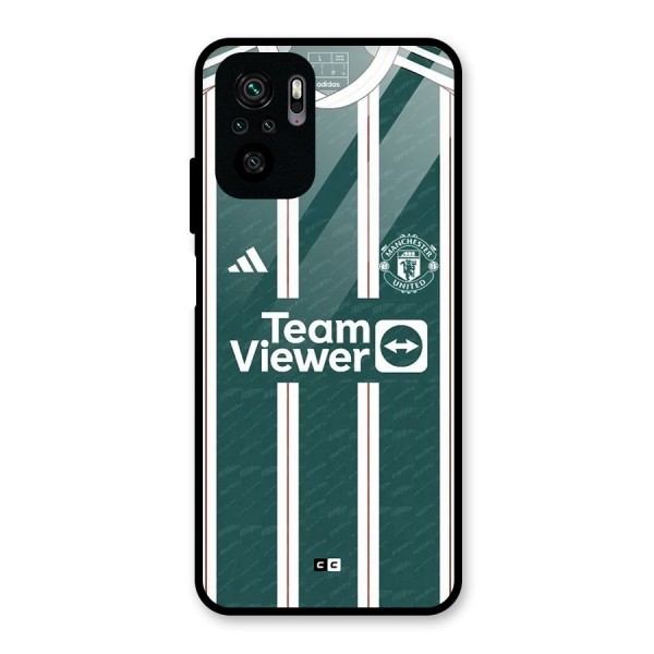 Manchester Team jersey Glass Back Case for Redmi Note 10