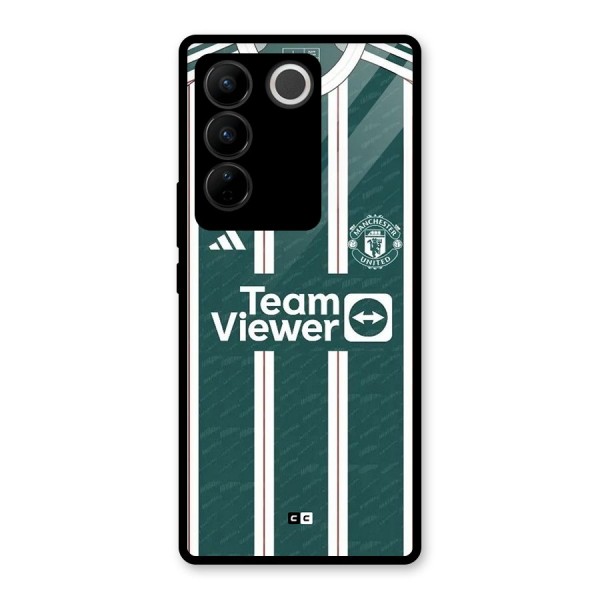 Manchester Team jersey Glass Back Case for Vivo V27