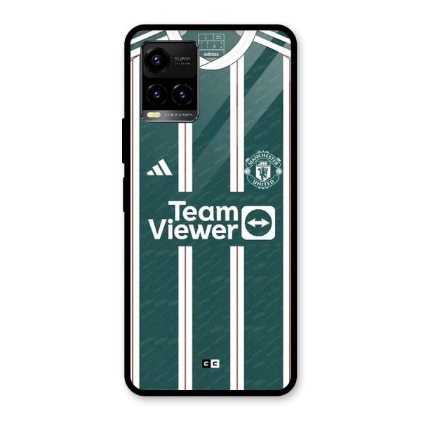 Manchester Team jersey Glass Back Case for Vivo Y21A