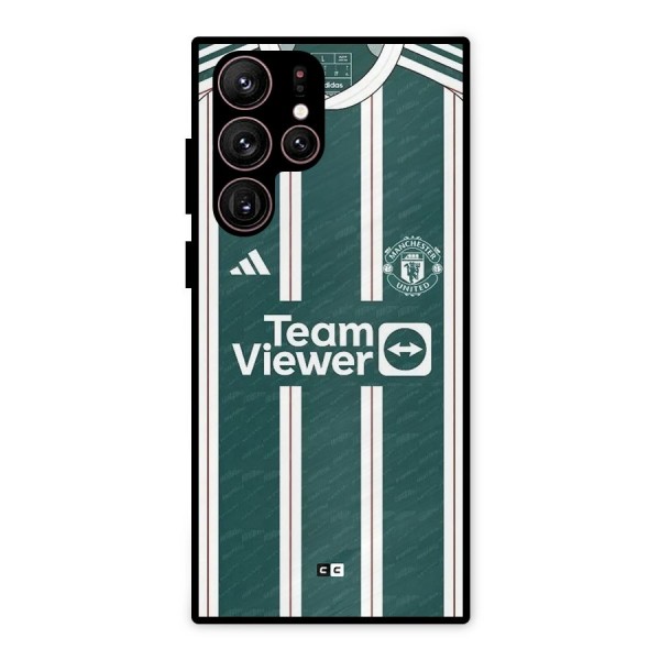 Manchester Team jersey Metal Back Case for Galaxy S22 Ultra 5G