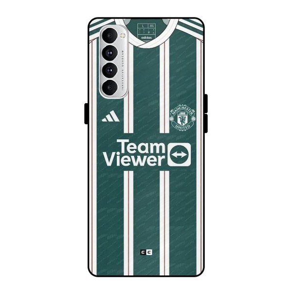 Manchester Team jersey Metal Back Case for Oppo Reno4 Pro