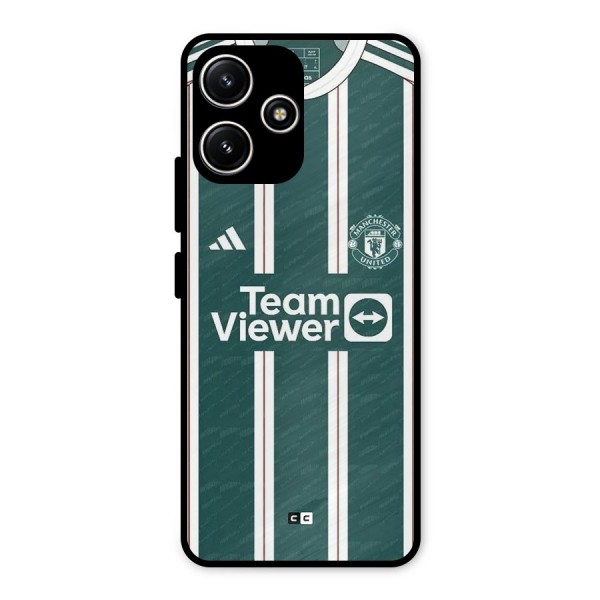 Manchester Team jersey Metal Back Case for Poco M6 Pro