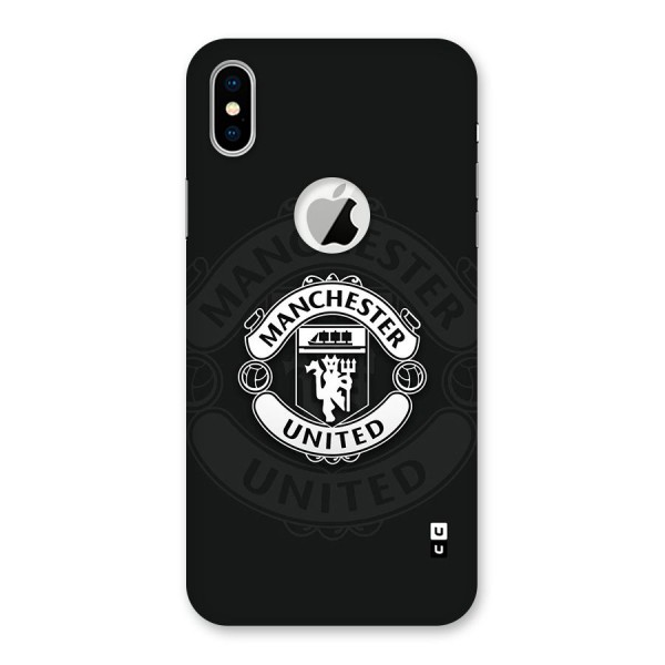 Manchester United Back Case for iPhone X Logo Cut