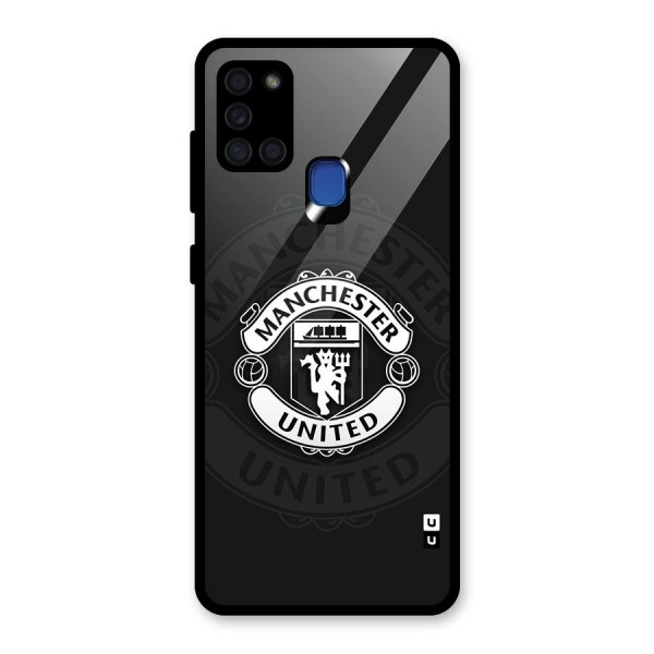 Manchester United Glass Back Case for Galaxy A21s