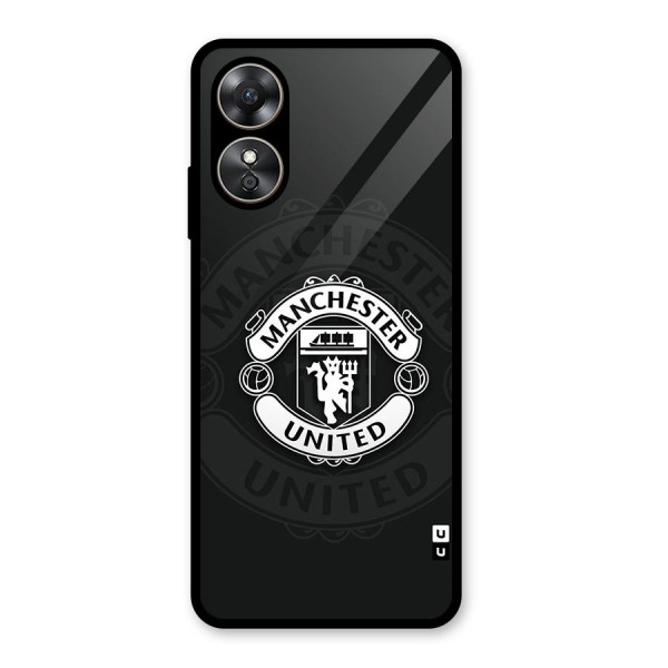 Manchester United Glass Back Case for Oppo A17