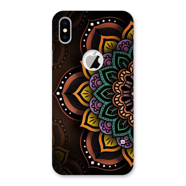 Mandala Artist Back Case for iPhone XS Logo Cut