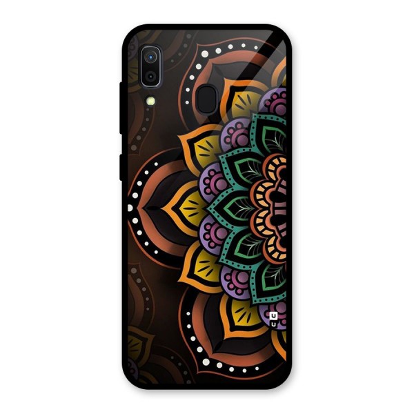 Mandala Artist Glass Back Case for Galaxy A30