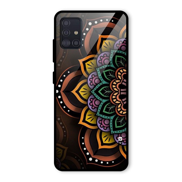 Mandala Artist Glass Back Case for Galaxy A51