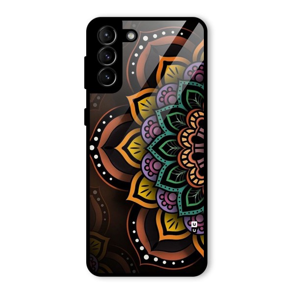 Mandala Artist Glass Back Case for Galaxy S21 Plus