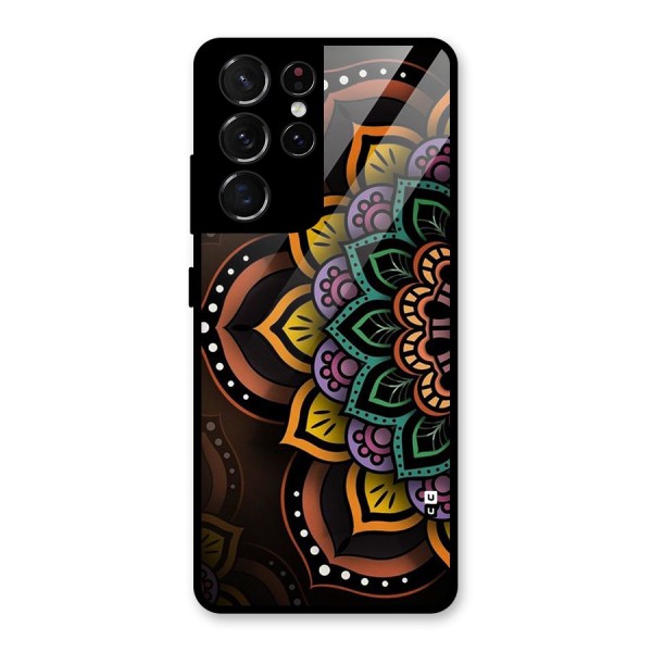 Mandala Artist Glass Back Case for Galaxy S21 Ultra 5G