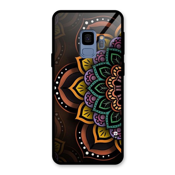 Mandala Artist Glass Back Case for Galaxy S9