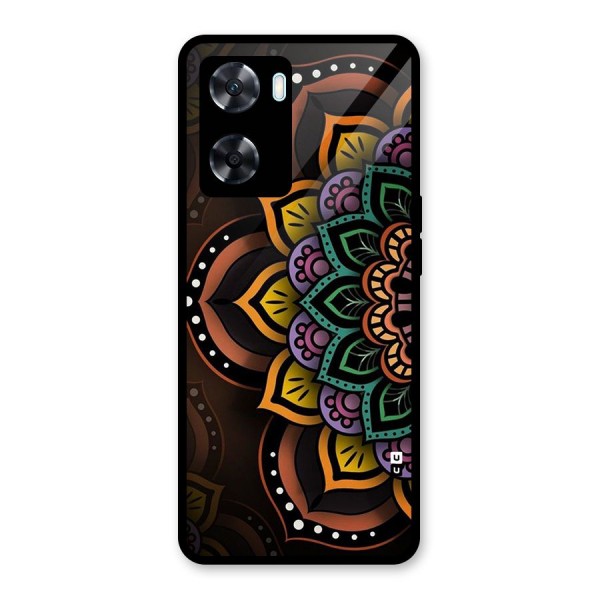 Mandala Artist Glass Back Case for Oppo A77s