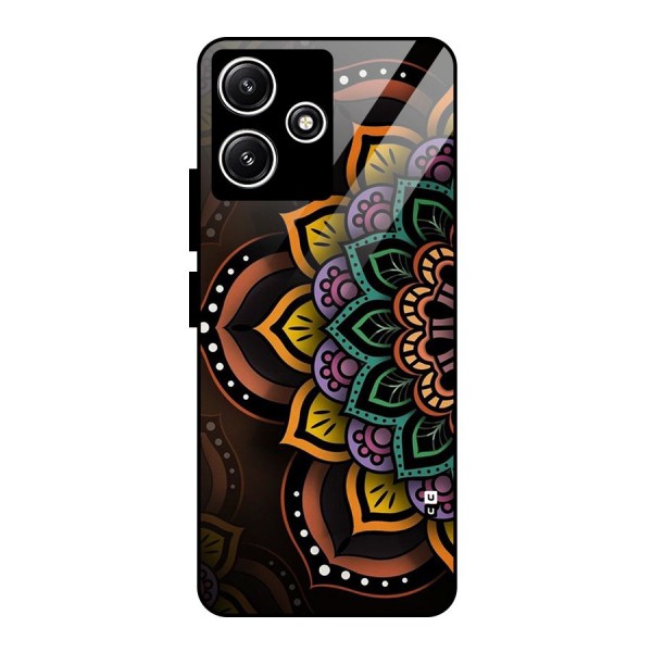 Mandala Artist Glass Back Case for Poco M6 Pro