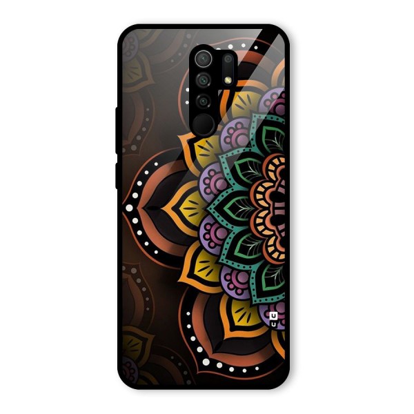 Mandala Artist Glass Back Case for Redmi 9 Prime