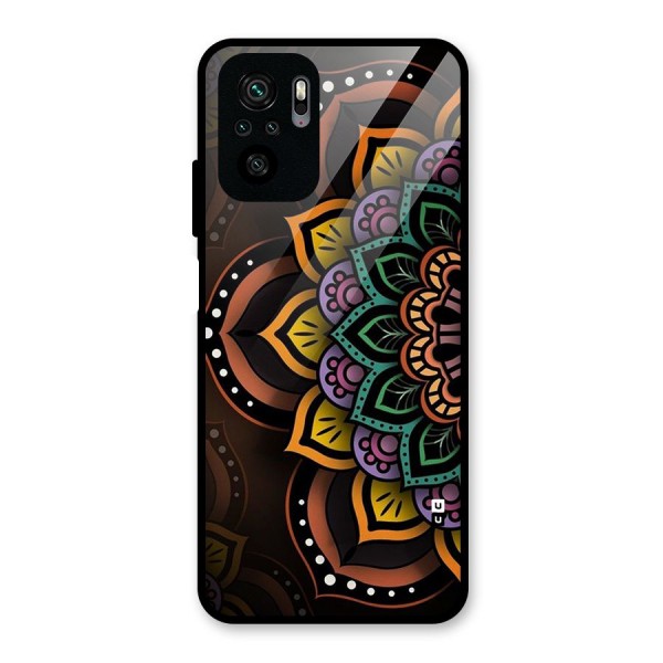 Mandala Artist Glass Back Case for Redmi Note 10