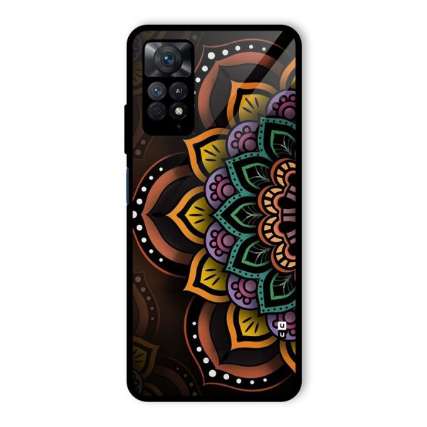 Mandala Artist Glass Back Case for Redmi Note 11 Pro