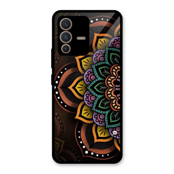 Mandala Artist Glass Back Case for Vivo V23 5G