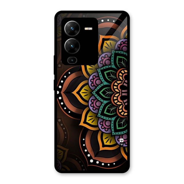 Mandala Artist Glass Back Case for Vivo V25 Pro