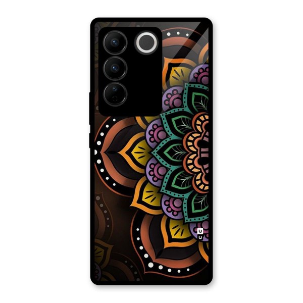 Mandala Artist Glass Back Case for Vivo V27