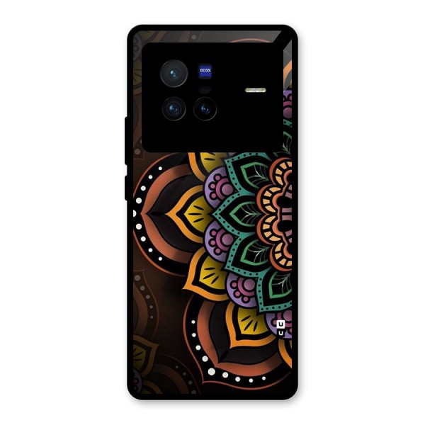 Mandala Artist Glass Back Case for Vivo X80