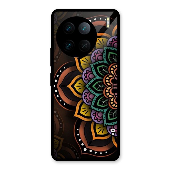 Mandala Artist Glass Back Case for Vivo X90 Pro