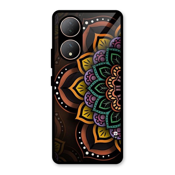 Mandala Artist Glass Back Case for Vivo Y100A