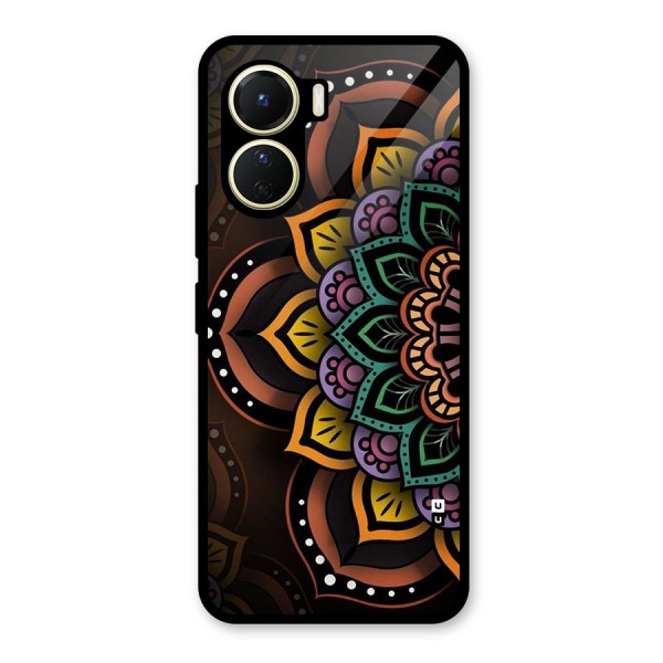 Mandala Artist Glass Back Case for Vivo Y16