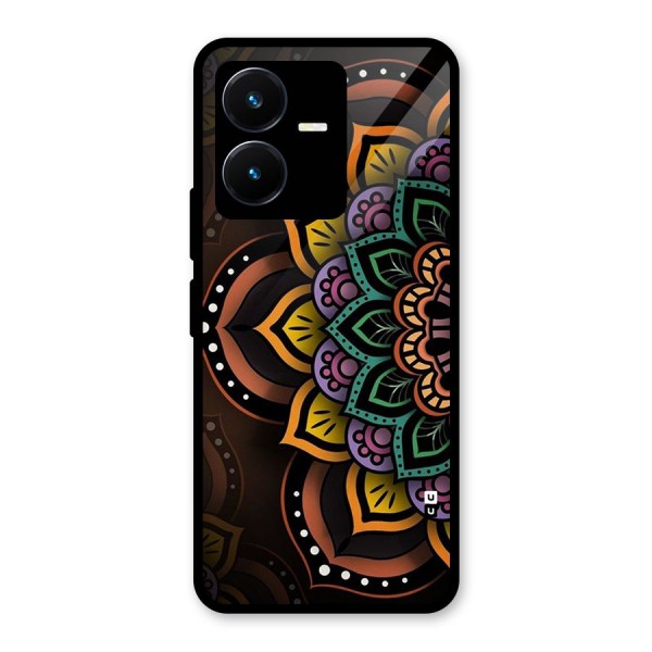 Mandala Artist Glass Back Case for Vivo Y22