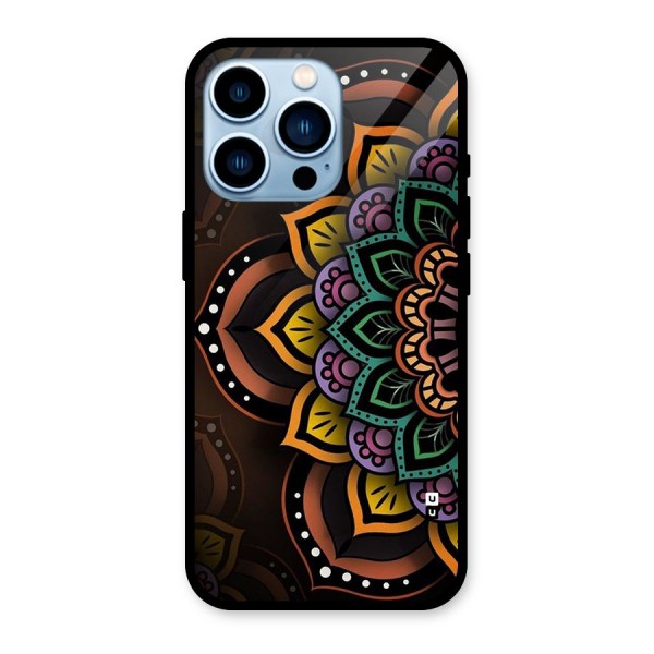 Mandala Artist Glass Back Case for iPhone 13 Pro