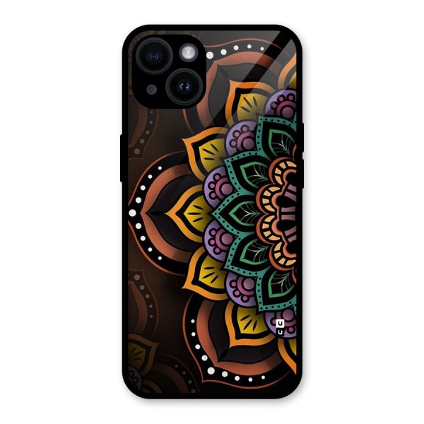 Mandala Artist Glass Back Case for iPhone 14