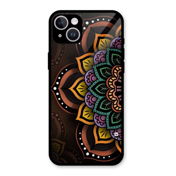 Mandala Artist Glass Back Case for iPhone 14 Plus