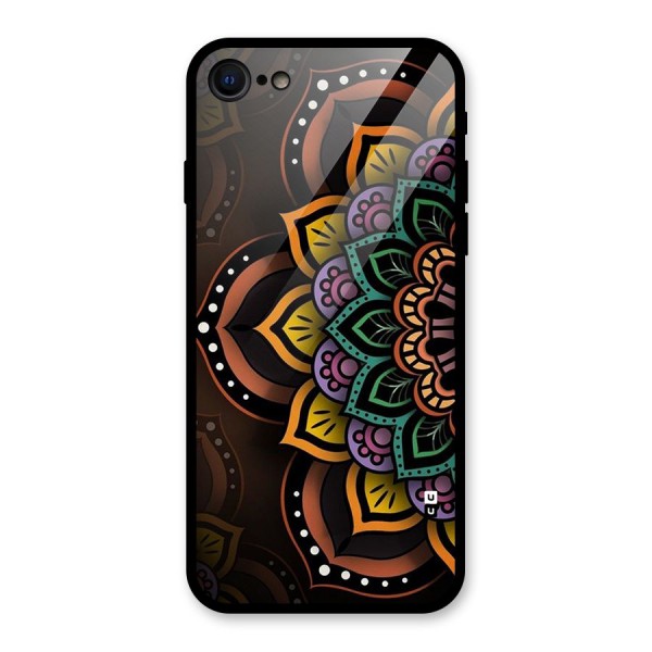 Mandala Artist Glass Back Case for iPhone SE 2020