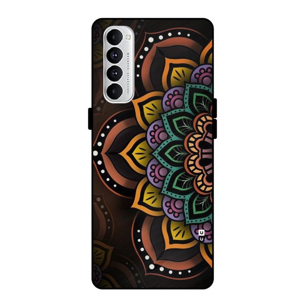 Mandala Artist Metal Back Case for Oppo Reno4 Pro