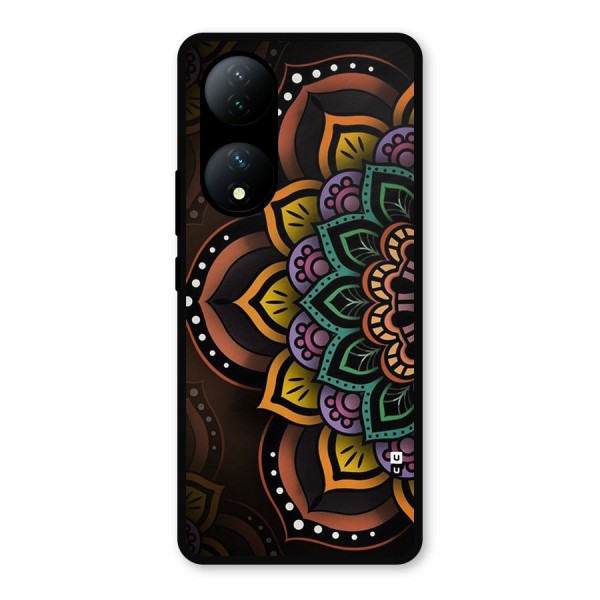 Mandala Artist Metal Back Case for Vivo T2