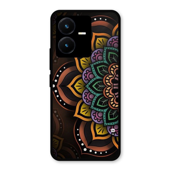 Mandala Artist Metal Back Case for Vivo Y22s