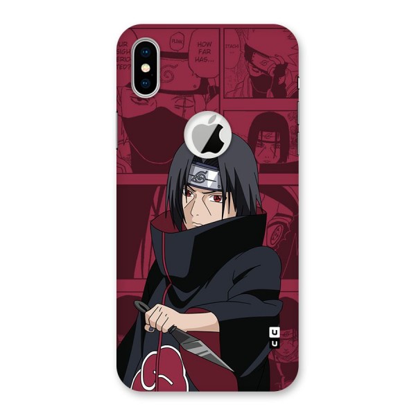 Mang Itachi Back Case for iPhone XS Logo Cut