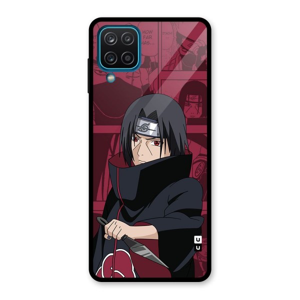 Mang Itachi Glass Back Case for Galaxy A12