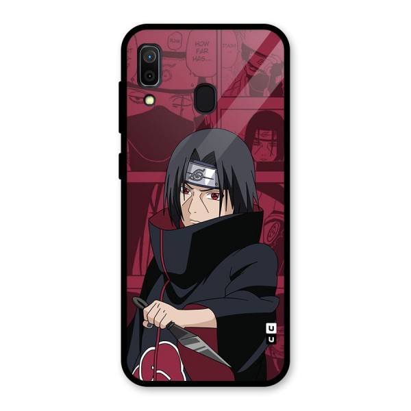 Mang Itachi Glass Back Case for Galaxy A30