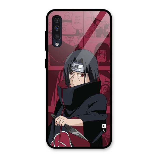 Mang Itachi Glass Back Case for Galaxy A50