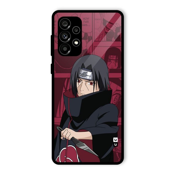 Mang Itachi Glass Back Case for Galaxy A73 5G