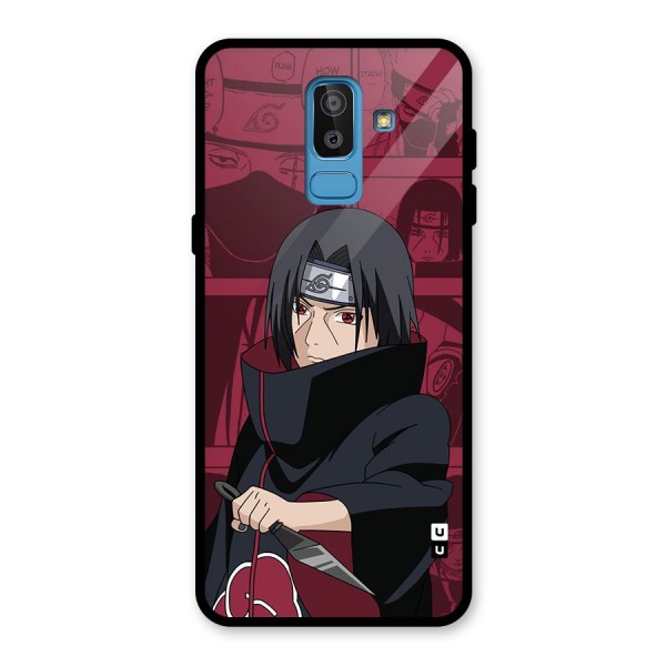 Mang Itachi Glass Back Case for Galaxy J8