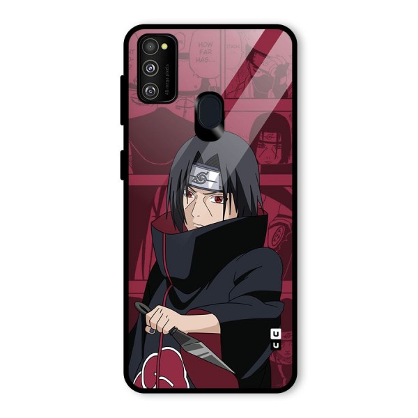 Mang Itachi Glass Back Case for Galaxy M21