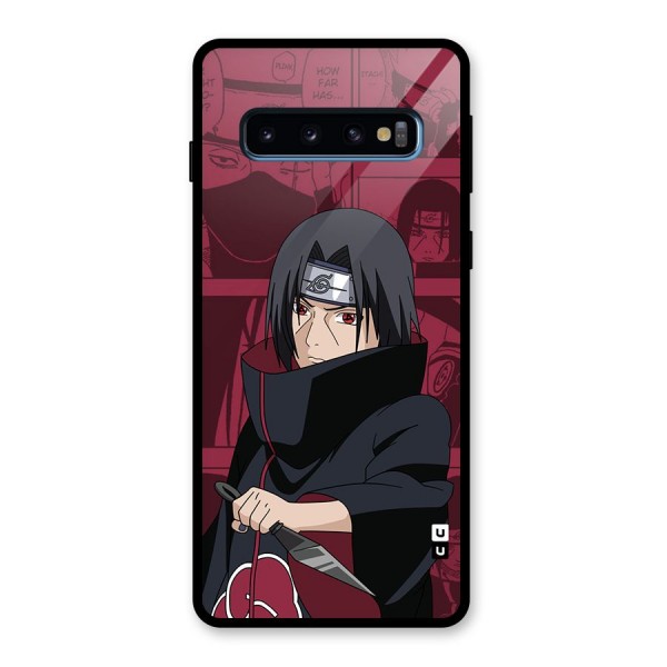 Mang Itachi Glass Back Case for Galaxy S10