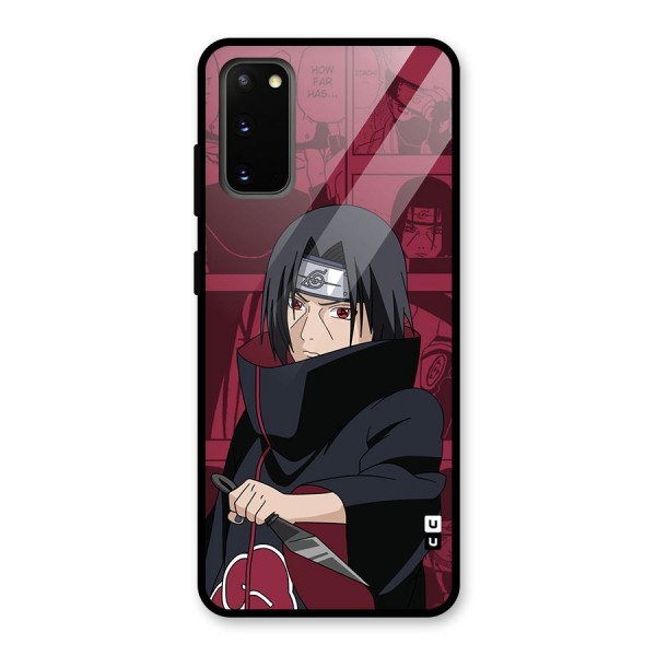 Mang Itachi Glass Back Case for Galaxy S20