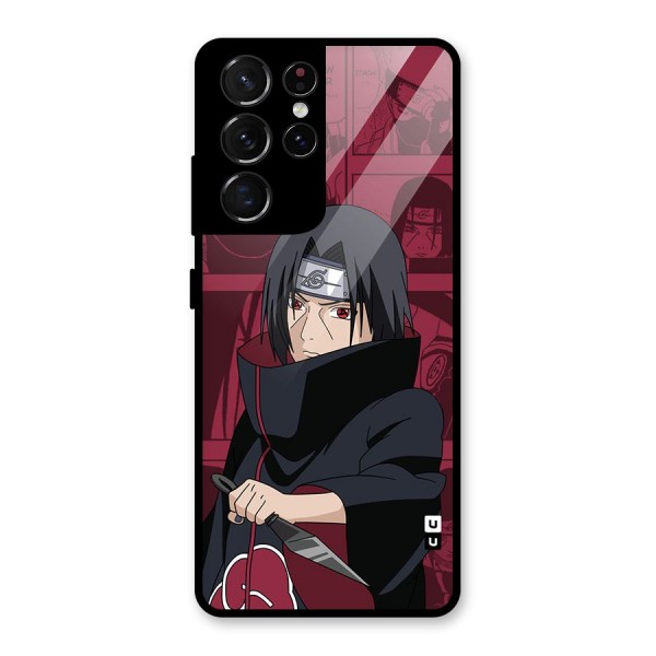 Mang Itachi Glass Back Case for Galaxy S21 Ultra 5G