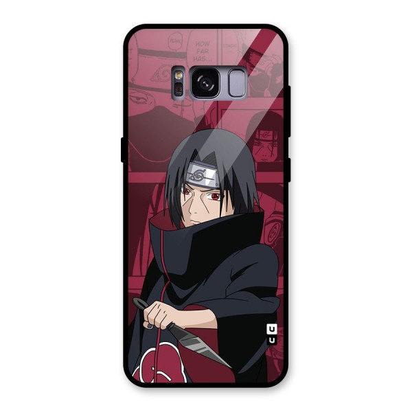 Mang Itachi Glass Back Case for Galaxy S8