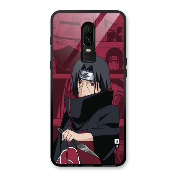 Mang Itachi Glass Back Case for OnePlus 6