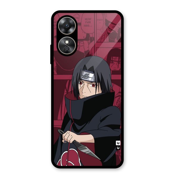 Mang Itachi Glass Back Case for Oppo A17