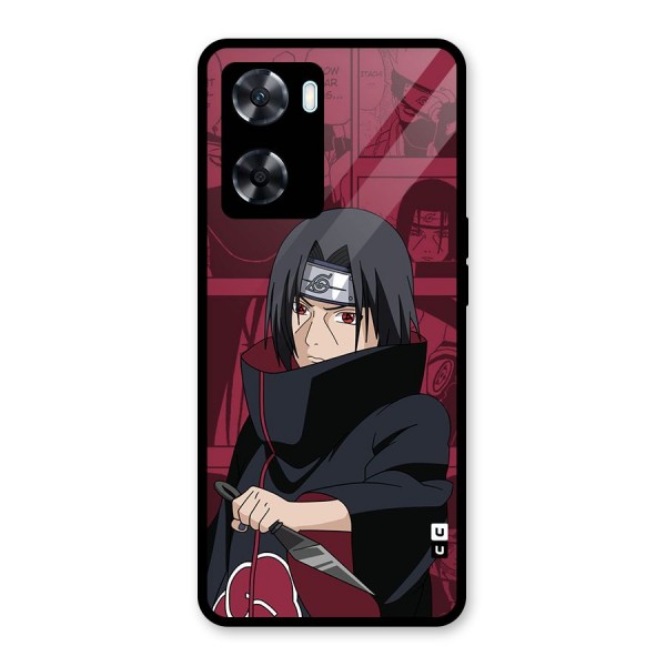 Mang Itachi Glass Back Case for Oppo A77s