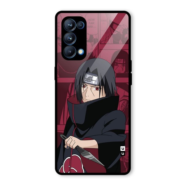 Mang Itachi Glass Back Case for Oppo Reno5 Pro 5G